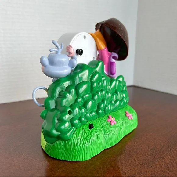 Vintage Dora the Explorer & Boots Battery Operated Clock with Musical Alarm 2003 - Picture 4 of 10